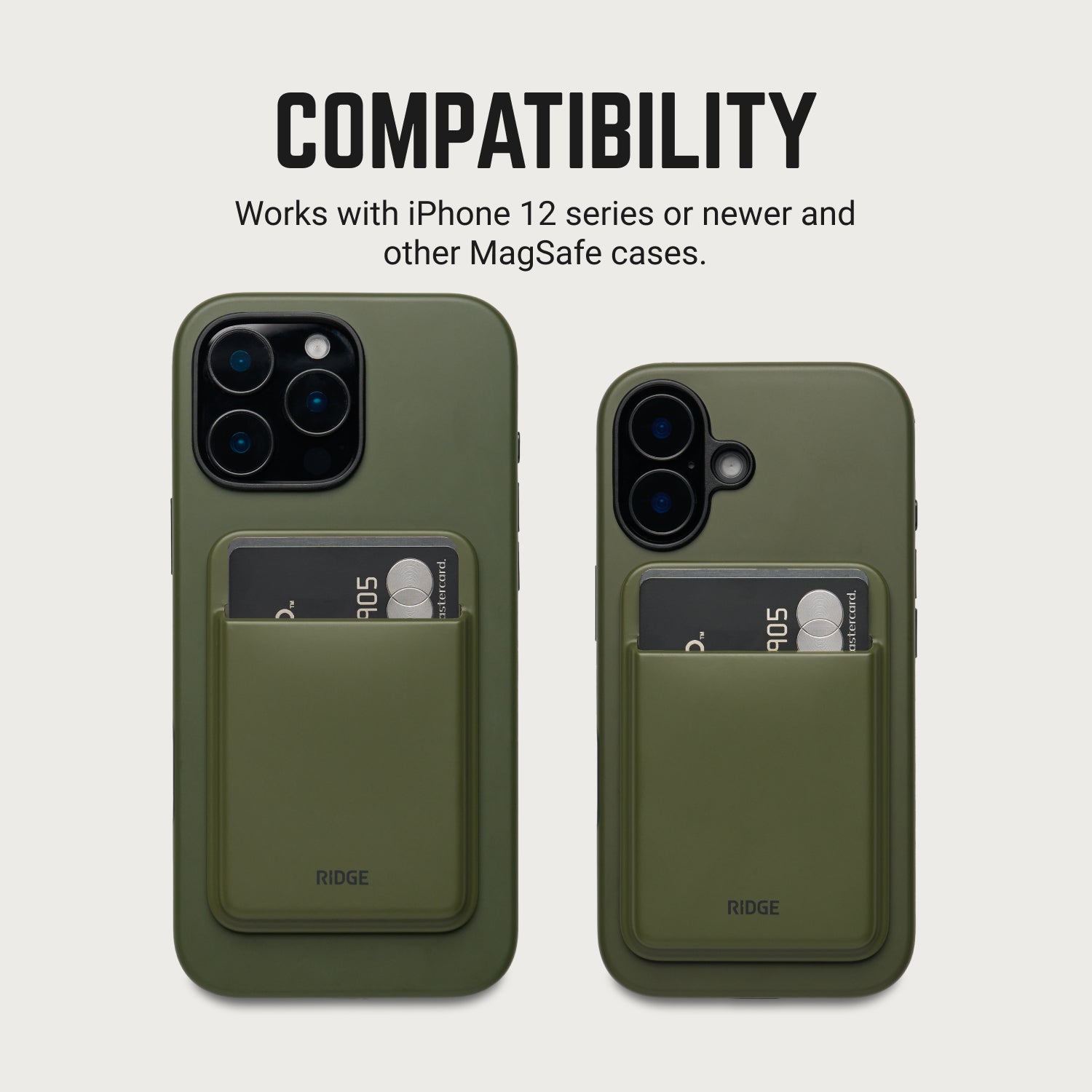 MagSafe Cardholder - Matte Olive